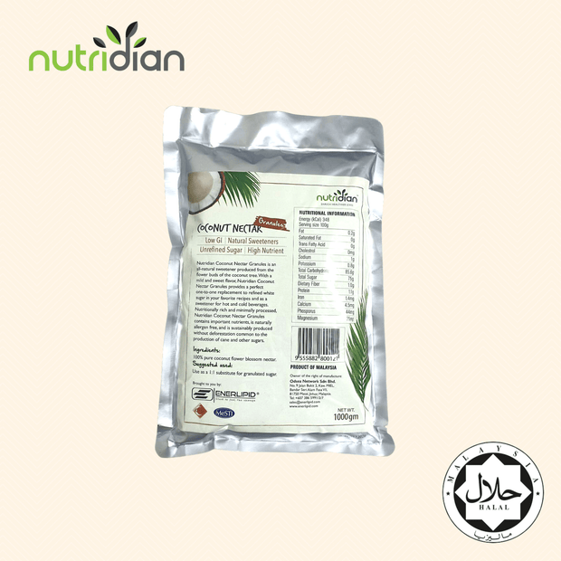 Nutridian Coconut Nectar Sugar Granules