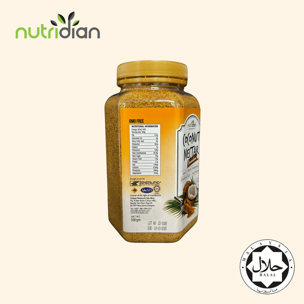 Nutridian Coconut Nectar Sugar Granules