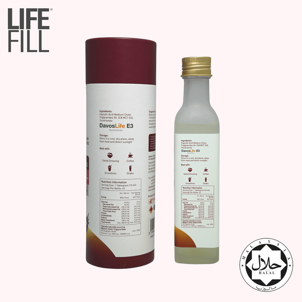 LifeFill C8 Tocotrienols | 3x more ketones | Contains Anti-oxidant properties | Fat burning fuel | Suitable for Keto Diet | Free Shipping