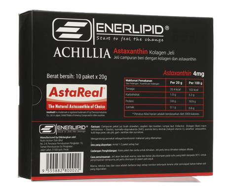 Achillia Astaxanthin Collagen Jelly (Expired Jul'2019)
