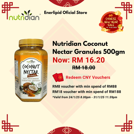 Nutridian Coconut Nectar Sugar Granules