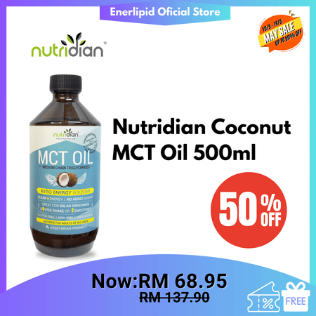 Nutridian Coconut MCT Oil 500ml